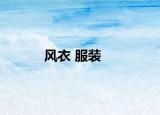 风衣 服装