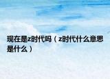 现在是z时代吗（z时代什么意思是什么）