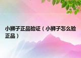 小狮子正品验证（小狮子怎么验正品）