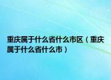 重庆属于什么省什么市区（重庆属于什么省什么市）