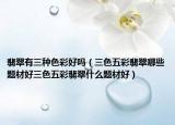 翡翠有三种色彩好吗（三色五彩翡翠哪些题材好三色五彩翡翠什么题材好）