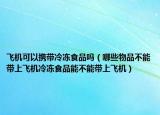 飞机可以携带冷冻食品吗（哪些物品不能带上飞机冷冻食品能不能带上飞机）