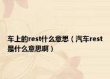 车上的rest什么意思（汽车rest是什么意思啊）