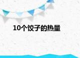 10个饺子的热量