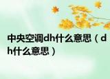 中央空调dh什么意思（dh什么意思）