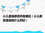 小儿退烧感冒药有哪些（小儿感冒退烧用什么药好）
