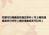 经期可以喝桑葚玫瑰花茶吗（早上喝玫瑰桑葚茶行吗早上喝玫瑰桑葚茶可以吗）