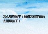 怎么引导孩子（如何怎样正确的去引导孩子）