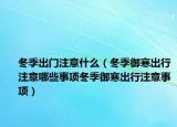 冬季出门注意什么（冬季御寒出行注意哪些事项冬季御寒出行注意事项）