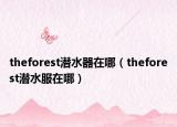 theforest潜水器在哪（theforest潜水服在哪）