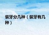 装牙分几种（装牙有几种）