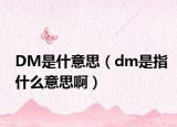 DM是什意思（dm是指什么意思啊）