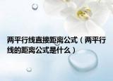 两平行线直接距离公式（两平行线的距离公式是什么）