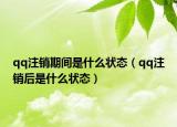 qq注销期间是什么状态（qq注销后是什么状态）