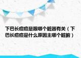 下巴长痘痘是跟哪个脏器有关（下巴长痘痘是什么原因主哪个脏腑）
