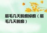 眉毛几天脱痂掉痂（眉毛几天脱痂）