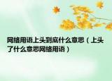 网络用语上头到底什么意思（上头了什么意思网络用语）