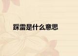 踩雷是什么意思