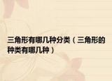 三角形有哪几种分类（三角形的种类有哪几种）