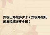 贡嘎山海拔多少米（贡嘎海拔几米贡嘎海拔多少米）