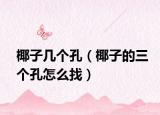 椰子几个孔（椰子的三个孔怎么找）