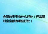会爬的宝宝有什么好处（经常爬对宝宝都有哪些好处）