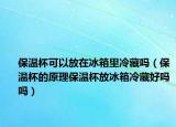 保温杯可以放在冰箱里冷藏吗（保温杯的原理保温杯放冰箱冷藏好吗吗）