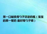 第一口辅食用勺子还是奶瓶（宝宝的第一餐奶 最好用勺子喂）