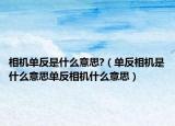相机单反是什么意思?（单反相机是什么意思单反相机什么意思）
