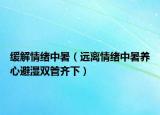 缓解情绪中暑（远离情绪中暑养心避湿双管齐下）