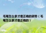 毛笔怎么拿才是正确的姿势（毛笔怎么拿才是正确的）