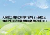 大闸蟹公母的区别 哪个好吃（大闸蟹公母哪个好吃大闸蟹是母的还是公的好吃）