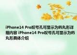 iPhone14 Pro叹号孔可显示为药丸形详细内容 iPhone14 Pro叹号孔可显示为药丸形具体介绍
