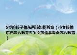 5岁的孩子偷东西该如何教育（小女孩偷东西怎么教育五岁女孩偷拿零食怎么教育）