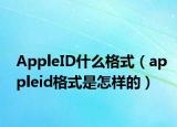 AppleID什么格式（appleid格式是怎样的）
