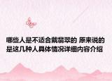 哪些人是不适合戴翡翠的 原来说的是这几种人具体情况详细内容介绍