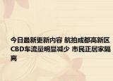 今日最新更新内容 航拍成都高新区CBD车流量明显减少 市民正居家隔离