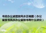 书房办公桌摆放风水正确图（办公室放书风水办公室放书有什么讲究）
