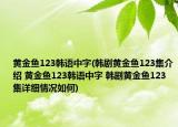 黄金鱼123韩语中字(韩剧黄金鱼123集介绍 黄金鱼123韩语中字 韩剧黄金鱼123集详细情况如何)