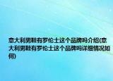 意大利男鞋有罗伦士这个品牌吗介绍(意大利男鞋有罗伦士这个品牌吗详细情况如何)