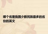 哪个省是我国少数民族最多的省份的英文