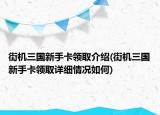 街机三国新手卡领取介绍(街机三国新手卡领取详细情况如何)