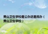 黄山卫生学校是公办还是民办（黄山卫生学校）