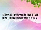 马桶水箱一直流水图解 修理（马桶水箱一直流水怎么修理简介介绍）