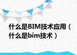 什么是BIM技术应用（什么是bim技术）