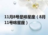 11月8号是啥星座（8月11号啥星座）