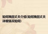如何挽回丈夫介绍(如何挽回丈夫详细情况如何)