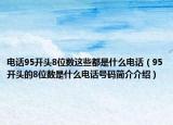 电话95开头8位数这些都是什么电话（95开头的8位数是什么电话号码简介介绍）