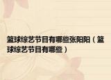 篮球综艺节目有哪些张阳阳（篮球综艺节目有哪些）