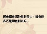 鲤鱼鲫鱼哪种鱼刺最少（鲫鱼刺多还是鲤鱼刺多吗）